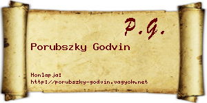 Porubszky Godvin névjegykártya